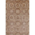 9' X 12' Copper And Beige Abstract Geometric Washable Area Rug With UV Protection