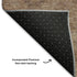 9' X 12' Copper And Beige Abstract Geometric Washable Area Rug With UV Protection