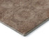 9' X 12' Copper And Beige Abstract Geometric Washable Area Rug With UV Protection