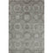 5' X 8' Pewter And Gray Abstract Geometric Washable Area Rug With UV Protection