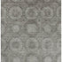 5' X 8' Pewter And Gray Abstract Geometric Washable Area Rug With UV Protection