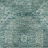 8' Teal And Aqua Abstract Geometric Washable Round Rug With UV Protection