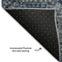 5' X 8' Blue And Ivory Abstract Geometric Washable Area Rug With UV Protection