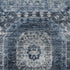 5' X 8' Blue And Ivory Abstract Geometric Washable Area Rug With UV Protection