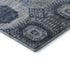 8' X 10' Blue And Ivory Abstract Geometric Washable Area Rug With UV Protection