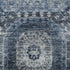 8' X 10' Blue And Ivory Abstract Geometric Washable Area Rug With UV Protection