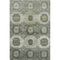 5' X 8' Olive Green And Beige Abstract Geometric Washable Area Rug With UV Protection
