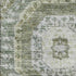 5' X 8' Olive Green And Beige Abstract Geometric Washable Area Rug With UV Protection