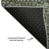 8' Olive Green And Beige Abstract Geometric Washable Round Rug With UV Protection