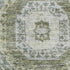8' X 10' Olive Green And Beige Abstract Geometric Washable Area Rug With UV Protection