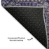 8' X 10' Purple And Silver Abstract Geometric Washable Area Rug With UV Protection