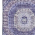 8' X 10' Purple And Silver Abstract Geometric Washable Area Rug With UV Protection