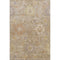 5' X 8' Beige Ivory And Gold Oriental Washable Area Rug With UV Protection