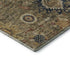8' X 10' Brown Blue And Gold Oriental Washable Area Rug With UV Protection