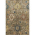 8' X 10' Brown Blue And Gold Oriental Washable Area Rug With UV Protection