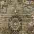 9' X 12' Brown Blue And Gold Oriental Washable Area Rug With UV Protection