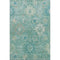 8' X 10' Teal Copper And Ivory Oriental Washable Area Rug With UV Protection