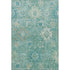 8' X 10' Teal Copper And Ivory Oriental Washable Area Rug With UV Protection