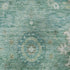 8' X 10' Teal Copper And Ivory Oriental Washable Area Rug With UV Protection