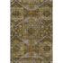 9' X 12' Brown Gold And Beige Abstract Geometric Washable Area Rug With UV Protection