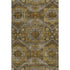 9' X 12' Brown Gold And Beige Abstract Geometric Washable Area Rug With UV Protection