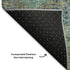 5' X 8' Green Blue And Beige Abstract Geometric Washable Area Rug With UV Protection