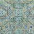5' X 8' Green Blue And Beige Abstract Geometric Washable Area Rug With UV Protection