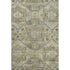 5' X 8' Khaki Beige And Gray Abstract Geometric Washable Area Rug With UV Protection