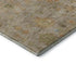 5' X 8' Beige Orange And Blue Floral Washable Area Rug With UV Protection