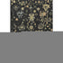9' X 12' Black Gold And Blue Floral Washable Area Rug With UV Protection
