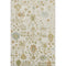 5' X 8' Ivory Gold And Blue Floral Washable Area Rug With UV Protection