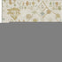 8' X 10' Ivory Gold And Blue Floral Washable Area Rug With UV Protection