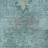 5' X 8' Blue Teal And Artichoke Green Floral Washable Area Rug With UV Protection