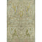 5' X 8' Khaki Gold And Beige Floral Washable Area Rug With UV Protection