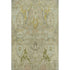 5' X 8' Khaki Gold And Beige Floral Washable Area Rug With UV Protection