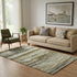 5' X 8' Brown Beige And Taupe Abstract Washable Area Rug With UV Protection