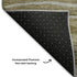 5' X 8' Brown Beige And Taupe Abstract Washable Area Rug With UV Protection