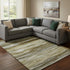 8' X 10' Brown Beige And Taupe Abstract Washable Area Rug With UV Protection