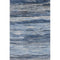 5' X 8' Blue Gray And Silver Abstract Washable Area Rug With UV Protection