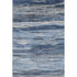 5' X 8' Blue Gray And Silver Abstract Washable Area Rug With UV Protection