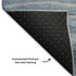 5' X 8' Blue Gray And Silver Abstract Washable Area Rug With UV Protection