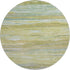 8' Sage Gray And Aqua Abstract Washable Round Rug With UV Protection