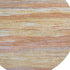 8' Salmon Gold And Gray Abstract Washable Round Rug With UV Protection