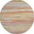 8' Salmon Gold And Gray Abstract Washable Round Rug With UV Protection