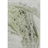 8' X 10' Artichoke Green Gray And Silver Abstract Washable Area Rug With UV Protection
