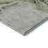 8' X 10' Artichoke Green Gray And Silver Abstract Washable Area Rug With UV Protection