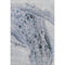 5' X 8' Blue Gray And Silver Abstract Washable Area Rug With UV Protection