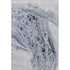 5' X 8' Blue Gray And Silver Abstract Washable Area Rug With UV Protection