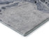 5' X 8' Blue Gray And Silver Abstract Washable Area Rug With UV Protection