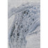 8' X 10' Blue Gray And Silver Abstract Washable Area Rug With UV Protection